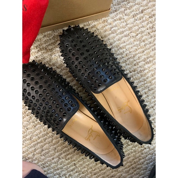 Christian Louboutin Rollin Spike Flats - Picture 7 of 9